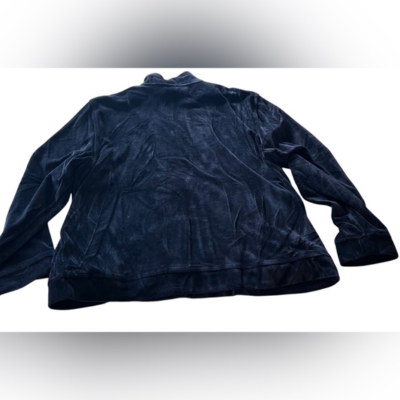 ALFRED DUNNER Black Velvet‎ Jacket Embroidered Cotton Blend  14 zip up vintagee - Picture 6 of 13